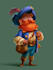 create 2d game character illustration
