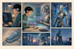 create ai comic book, illustrations any style
