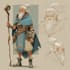 create dnd character design, concept art and illustration