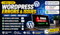 fix wordpress SMTP, white screen, update and critical errors