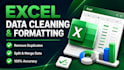 clean format excel data and fix formulas