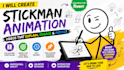 make professional stickman explainer animation videos