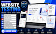 test your website and provide detailed QA feedback report