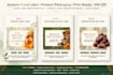 design luxury amazon product label and packaging