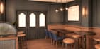 create a 3d model render of spaces
