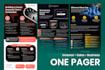 design professional startup one pager for business