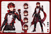 create live2d vtuber model, 2d vtuber model, live 2d vtuber rig in live2d cubism