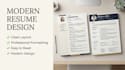 design a professional modern CV resume