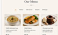 design a modern responsive restaurant website