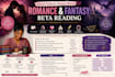 beta read your romance and fantasy honest with honest feedback