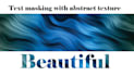 do creative text masking and photo retouching design
