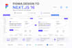 convert figma to next js 16, tailwind css and react website