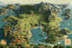 draw fantasy map illustration for map