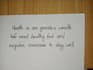 handwrite notes and letters