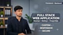 build a full stack web application with react node js