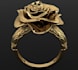provide a 3d printable rose ring stl file