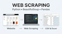 do data extraction from any web using python