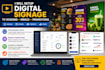 setup professional digital signage for TV screens menus yodeck optisigns kitcast