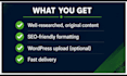 write and upload blog content to your wordpress site