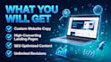 write engaging website content and landing pages