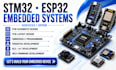 design stm32 esp32 arm mcu embedded firmware pcb schematic and layout