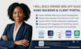 build weweb web app saas, xano backend, api integration, and client portal