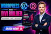build divi wordpress website, divi landing page, divi with divi5 or elementor