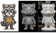 create custom cartoon figures, toy models and 3d printable characters