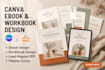 design editable canva ebook workbook lead magnet pdf design canva course design