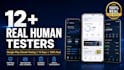 provide 12 real human testers google play closed testing, 20 testers app testing