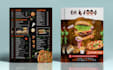 design modern, restaurant menu, food menu, flyer menu poster