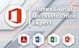 do professional ms word, excel, and powerpoint presentations