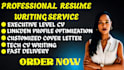 write an ats optimized resume and CV