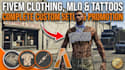 fivem clothing mlo server promotion and ped tattoos