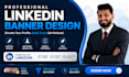 design a linkedin banner and personal profile branding