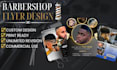 design a standout barbershop or restaurant flyer