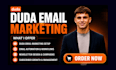 setup duda email marketing mailchimp brevo automation neswletter workflow