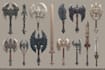 high quality weapon concept art for gaming and more