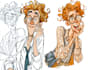 design a 2d cartoon character