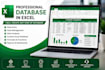 do professional database on excel