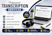 professionally transcribe audio and video files accurately