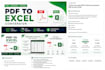 convert PDF to excel, word, CSV and editable spreadsheets