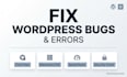 fix wordpress bugs, errors, elementor issues and optimize speed
