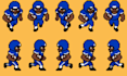 make custom pixel game sprites pixel character animation 8bit game sprite