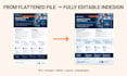recreate your PDF into a fully editable adobe indesign file