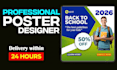 do professional, attractive flyer and poster