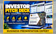 design and redesign pitch deck and powerpoint presentations