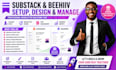 setup substack account design beehiiv substack newsletter