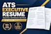 write an ats optimized executive resume for senior professionals