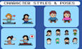 create custom pixel art characters and game assets